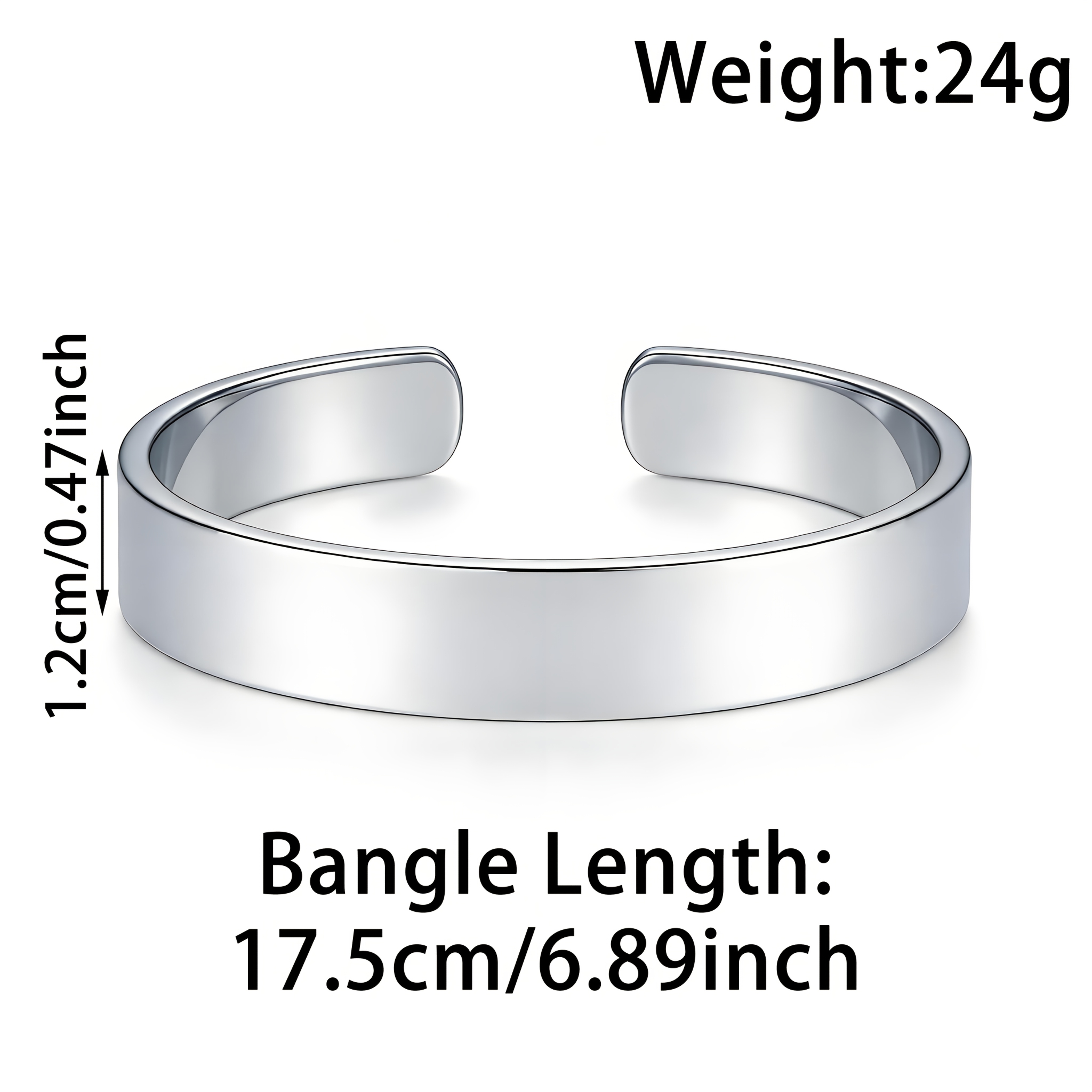 Hebrew Characters Stainless Steel Open Bracelet, Cultural Gift